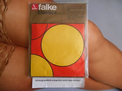 Falke Helanca Elastica Feinstrümpfe 30 DEN  Gr. 8,5 - 9 Safran # 2785