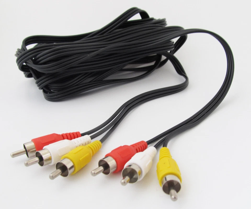 5x Triplets RCA Phono Male cable 3 RCA Phono Male to 3 RCA Male Audio Cable Lot - Image 4 of 4