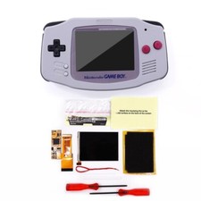 Gray Lens IPS LCD V2 Screen Backlight Brightness Mod For GBA Pre-cut Shell