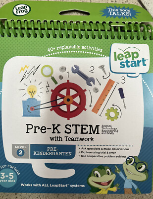 Leap Start Pre-Kindergarten Level 2 PRE-K STEM with team work Toy NEW