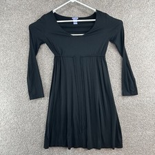 gapstretch Women's Dress Size Extra Small Black Long Sleeve V-Neck Pullover
