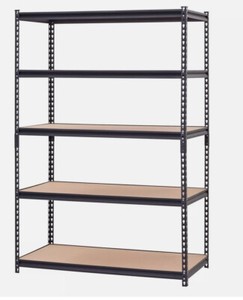 5 Shelf Heavy Duty Metal Muscle Rack Shelving Storage 48"W x 24"D x 72"H Garage