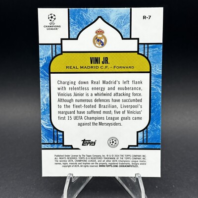 2023-24 Topps Merlin - Vini Jr. - Renaissance Case Hit SSP - Real