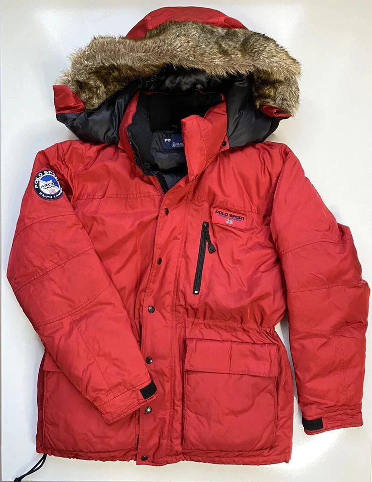 Polo Sport Ralph Lauren Arctic Challenge Down Puffer Fur Hood Parka / Medium - Image 3 of 4