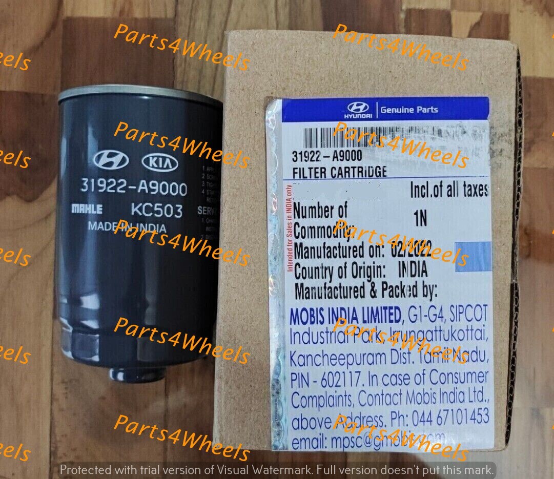 KIA 31922A9000 - Cross reference fuel filters
