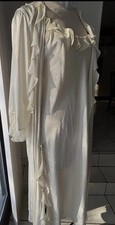 Oscar De La Renta Nightgown Peignoir Robe Slip Dress Sz M
