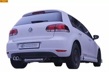 FOX Sportauspuffanlage ab Kat 2x80mm Absorber VW Golf 6 1.2l - 1.6l 1.6 u 2.0TDI