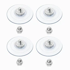 AMOSIJOY 4 Pack Cat Window Perch Suction Cup, Strong Adhesive Replacement Cup