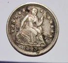 1843-P SEATED LIBERTY HALF DIME 5C CENT PHILADELPHIA MINT NICE COIN BETTER DATE