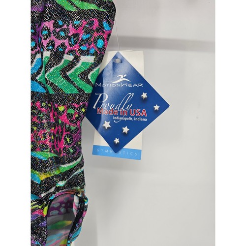 Motionwear Girls Sz XS Gymnastics Dance Leotard NEW Colorful Animal Print - Picture 2 of 4