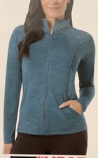 32 Degrees Heat Women  s Full zip Active Jacket, GREEN, Size S