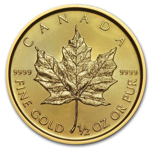 2020 Canadian Gold Maple Leaf 1/2 oz — photo from the most recent tracked eBay sale