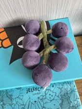 Jellycat Fabulous Grapes Excellent Displayed Only Condition Retired