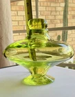 Blenko Glass UFO Visitors Decanter Absinthe Green. #45/51. Blenko Now Exhibit
