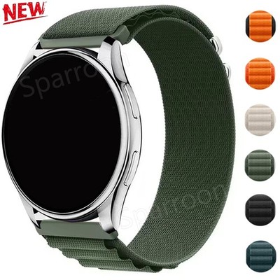 Für Samsung Galaxy Watch 3 45mm 46mm Gear S3 Classic Nylon Ersatz Armband 22mm