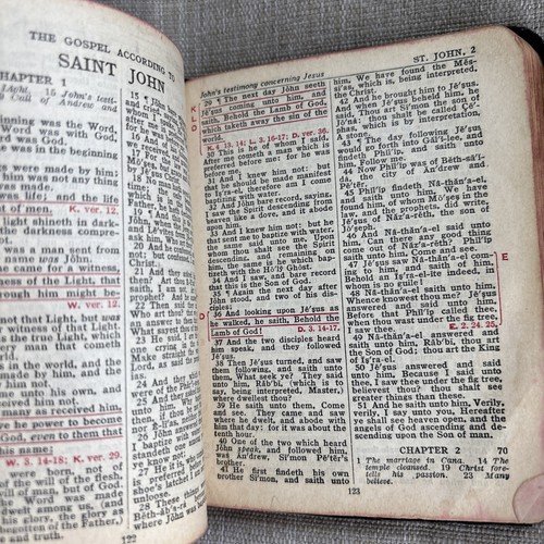 CHRISTIAN WORKER'S NEW TESTAMENT Bible Leather Bound John C. Winston Co. 1924 - Foto 9 di 15