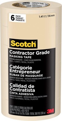 Painter's Tape Contractor Grade Masking Tan, Tape for General Use, Multi-Surface