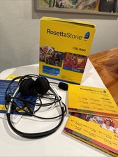 Rosetta Stone Italian Level 1-5 Set Retail 1 User - Full Version for Mac,...