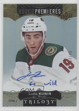 2017 Upper Deck Trilogy Rookie Premieres Level 3 37/49 Luke Kunin #132 Auto 1o3