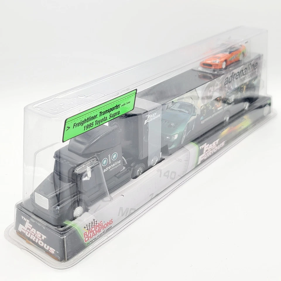 Racing Champions 1:64 Freightliner & 95 Toyota Supra Fast & Furious "Adrenaline" - Image 2 of 4