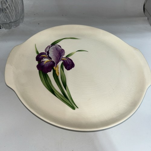 Universal Ovenproof Union Made Ballerina Iris~HANDLED CAKE SERVING PLATE - Picture 3 of 6
