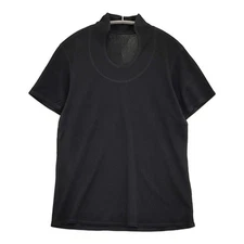 JURGEN LEHL J0132UB516 Plain Short-sleeved T-shirt Tops black 5-0819S♪