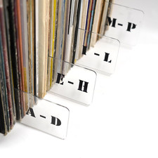 Sdroceryam Vinyl Record Dividers A-Z Alphabet Category Tab Double-Side Plastic L