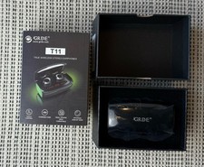 NEW GRDE T11 Black True Wireless Earphones Bluetooth With Charging Case  Pouch