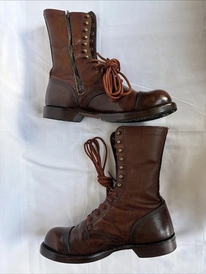 Corcoran 1510 Historic 10'' Men s Size 9 EE Brown Lthr Mil Jump Boots Made In USA