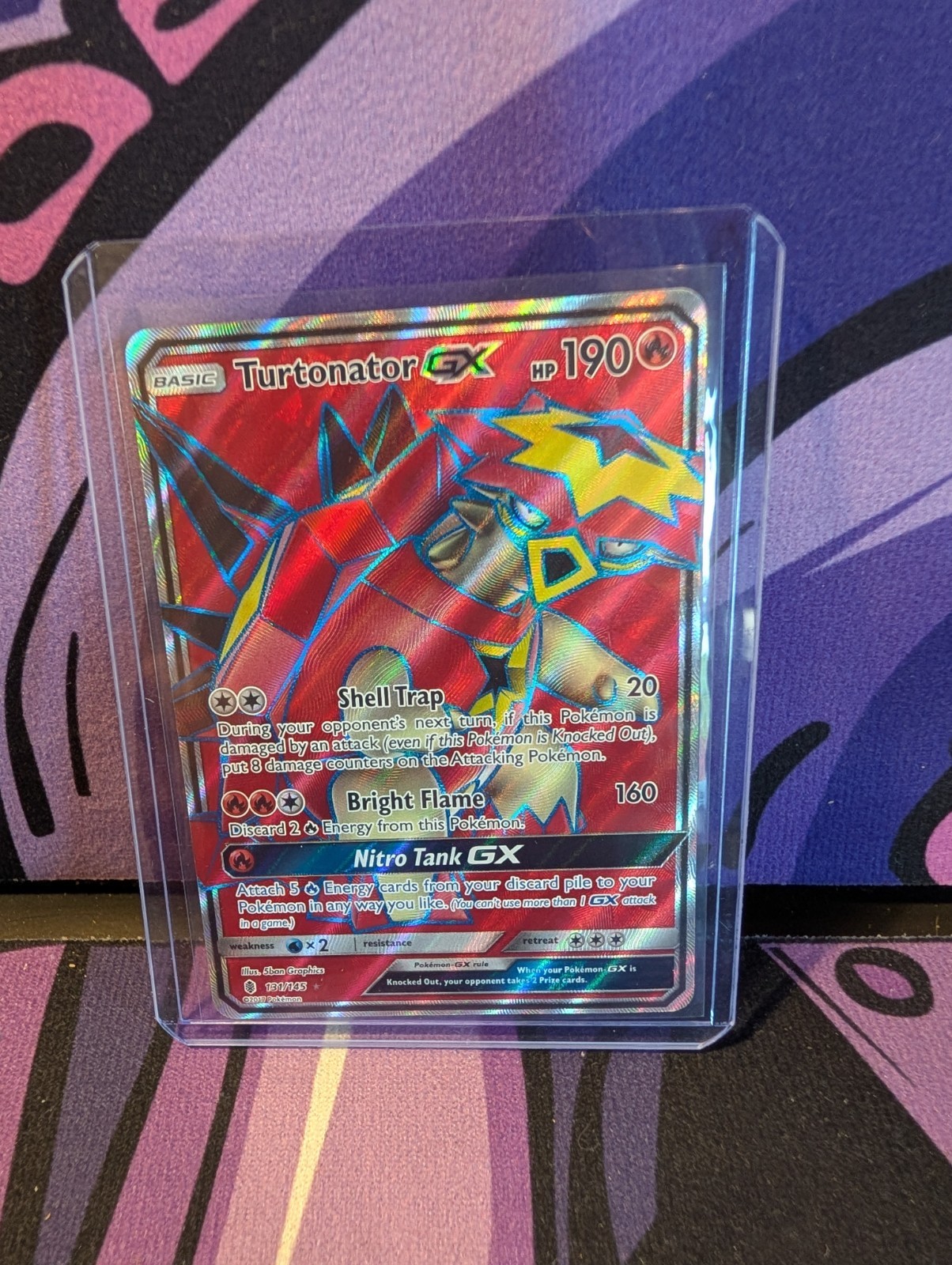 Turtonator GX (Full Art) 131/145 SM - Guardians Rising Ultra Rare NM