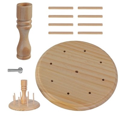 8 Spools Embroidery Thread Holder Thread Spool Holder with Scissors Holder