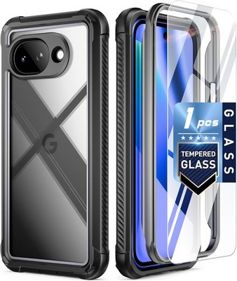 For Google Pixel 10A 5G Case Poetic With Tempered Glass Rugged Cover Black