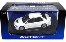 Mitsubishi Lancer Evolution VIII 1/43 Mini Car White Display Model 14Y+ JAPAN