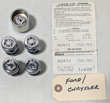 Mcgard Chrome Wheel Lock Set Wkey Socket Id Card Ford Chysler Mopar