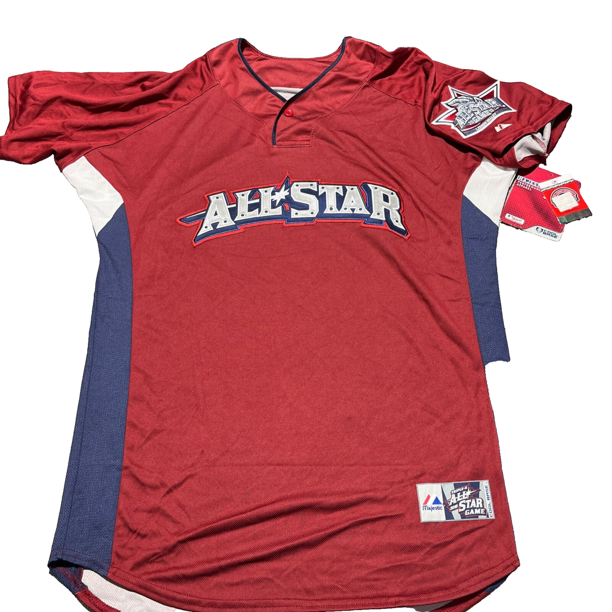 Baseball Jersey Mens XL Red Majestic All Star Game MLB Triple A