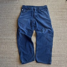 Carhartt FR FRB159 Flame Resistant Work Pants 36x32 Navy
