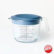   Figmint™ 8 Cup Glass Measuring Cup with Lid - 2000ml, Boro...