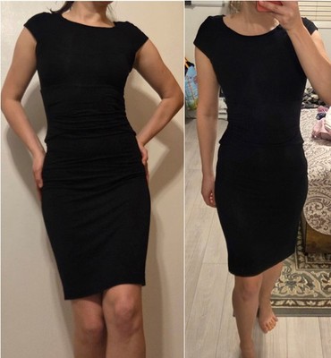 DVF Diane Von Furstenberg Greta Bodycon Sheath Dress Full Zip Back Size 2 Black