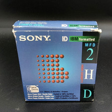 9 -PACK SONY MICRO 3.5" FLOPPY DISC IBM FORMATTED DOUBLE SIDED MFD-2HD C1