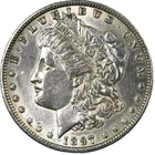1897-O AU/BU Cleaned Obverse Details - Morgan Silver Dollar $1 New Orleans