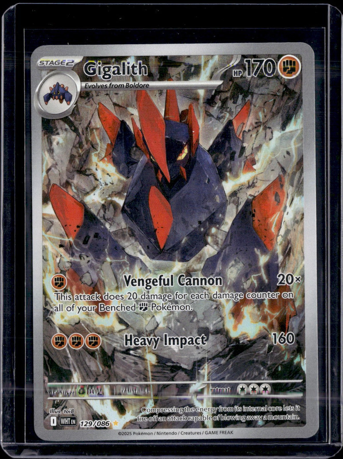Pokemon SV: White Flare Gigalith 129/086