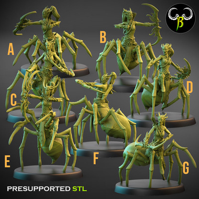 Spider God Favored Bow by Clay Beast | Fantasy | D&D | DnD | Print on Demand