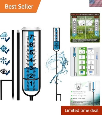 Best Rated Adjustable Rain Measure Gauge - Essential Tool for Backyard Gardens