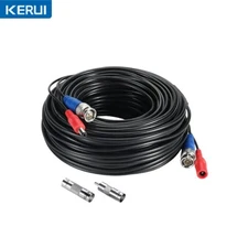 KERUI 15M CCTV BNC Video Power Cable for Security Camera System DVR Wire Cord US