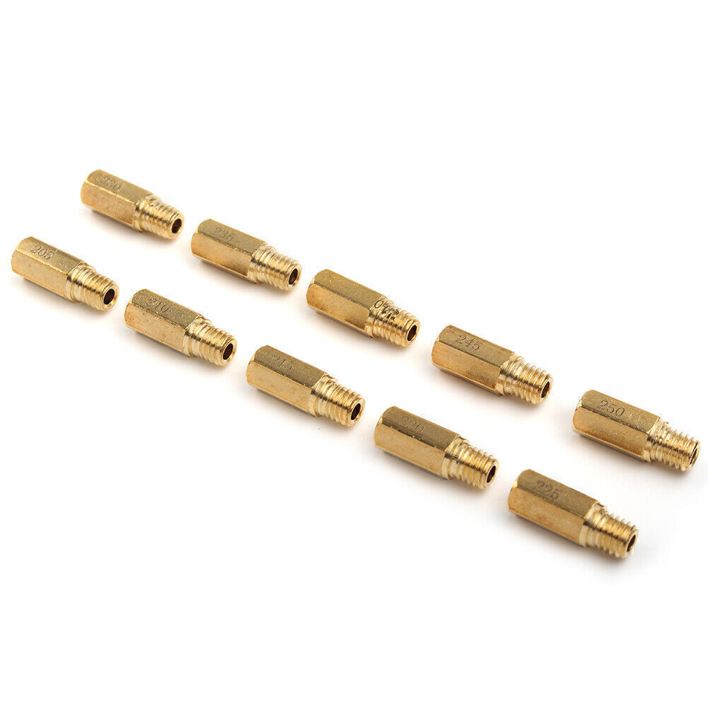 10PCS Keihin PWK OKO CVK Carburetor Main & Pilot Jet Kit 205-250 GLD