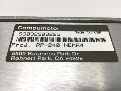 Parker Compumotor RP240-NEMA4 Operator Interface Panel Servo Drive