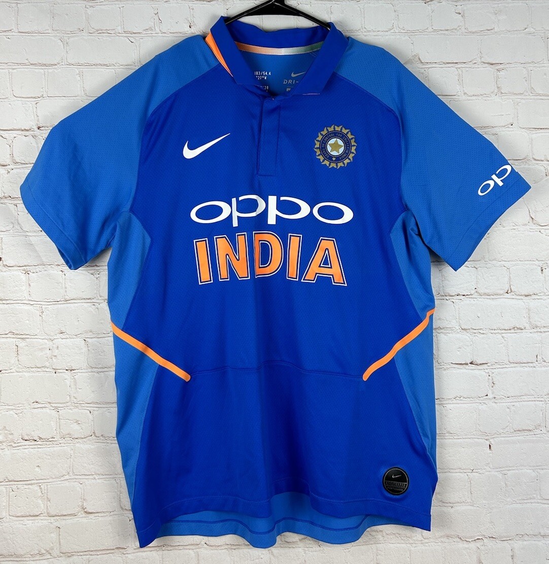 Bleed Blue Team India Blue Jersey Nike Dri-Fit Shirt Oppo India