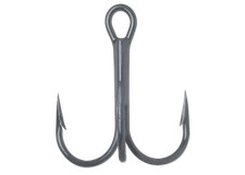 VMC 9650BN BLACK NICKEL/1X-STRONG ROUND TREBLE CARBON HOOKS/CHOOSE SIZE/PACKAGE
