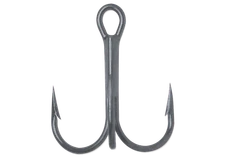 VMC 9650BN BLACK NICKEL/1X-STRONG ROUND TREBLE CARBON HOOKS/CHOOSE SIZE/PACKAGE