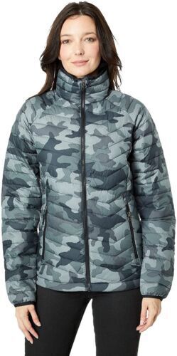 NWT Columbia Women's Puffect Color Blocked Jacket Cream Tan NWT Columbia Women's Puffect Color Blocked Jacket Cream Tan